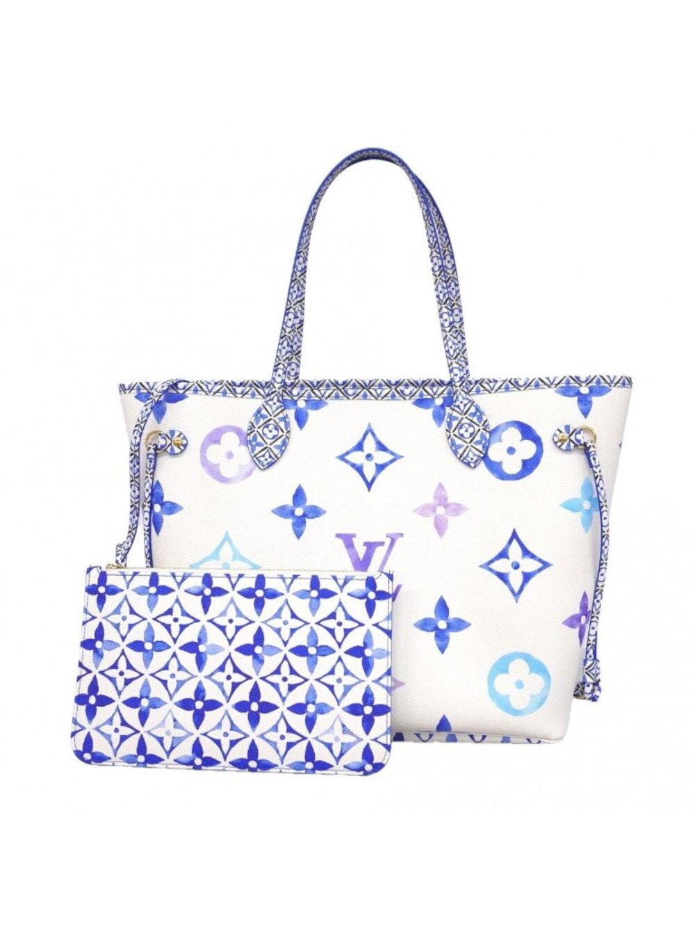Louis Vuitton Tote Bag LV by the Pool Neverfull MM Blue - Picture 1 of 9